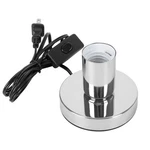 Aplstar Polished Metal Desktop Lamp Base Silver Color Solid E26/e27 Edison Sc.... Fixed Price $13.32.