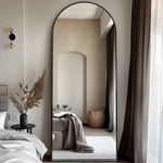 Antok 58x18 Full Length Floor Mirror Arched Aluminum Frame Stand Wall Mount Gold. Fixed Price $73.93.