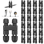 Hiboitec Low Voltage Wire Connectors, 24 Pack Waterproof Landscape Lighting C.... Fixed Price $36.61.