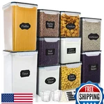 Verones 10-pack Large Tall Airtight Food Storage Containers Kitchen Pantry. Fixed Price $90.23.