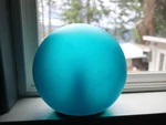 Vintage Ikea Fado Table Lamp B0327 Frosted Glass Globe Sphere Blue Green Color. Fixed Price $72.00.