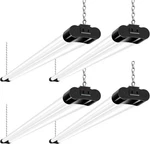 Hykolity 4-pack 4ft 42w 4400lm 5000k Linkable Led Shop Light Garage Workshop. Fixed Price $75.86.