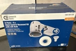 6 Pack 4in Recessed Light Kit With Led Bulb Commerical Electric. Fixed Price $59.99.