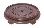 B&p Lamp 3 1/2" Top Inset Dia., Rosewood Finish, Footed Oriental Wooden Base. Fixed Price $17.32.
