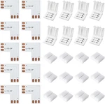 Jackyled 30 Pcs 3-pin Led Connectors, 10mm L Shape Strip Connectors Unwired. Fixed Price $19.86.