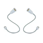 Superdream E27 To Light Lamp Bulb Flexible Gooseneck 19.5in 2pack, White. Fixed Price $15.21.