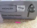 Kichler Lighting Accessory Satin Black- 6 Inch Slope Adapter- 337005sbk -. Fixed Price $59.99.