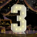 4ft Marquee Light Up Number,marquee Numbers 4 Feet Tall, Large Led Sign For Baby. Fixed Price $56.97.