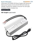 Inshareplus 24v 400w Led Power Supply, Ip67 Rainproof Waterproof Outdoor Driver,. Fixed Price $40.00.