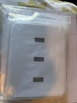 Franklin Brass Set Of 2 Triple Switch Wall Plate White Concealed Mount. Fixed Price $8.00.