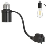 Aaeytby Light Socket Outlet Adapter, 3 In 1 Bulb Plug Black. Fixed Price $27.26.