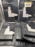 5x Hampton Bay Linear Track Right Angle Coupler White 2400w 805164 *pkg Wear. Fixed Price $36.05.
