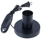 Adiyz Industrial Table Lamp, Small Polished Metal Desktop Light 1 Pack, Black. Fixed Price $18.68.