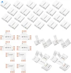 28 Pieces 3 Pin Led Connector Strip Solderless Rgb (red, Green, Blue). Fixed Price $12.42.