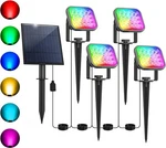 T-sun Rgb Solar Spotlight Outdoor Color Changing Spot Lights Waterproof Garden. Fixed Price $47.99.