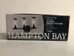 Hampton Bay Kb 31717 Loveland 16.625 In. 3-light Black Vanity Light With Clear G. Fixed Price $38.61.