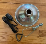 Simple Deluxe Clamp Lamp Light Socket With 8.5 Inch Aluminum Reflector. Fixed Price $15.00.