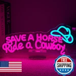 Nosun Save A Horse Neon Sign Cowboy Signs For Wall Decor Adjustable Brightn. Fixed Price $50.76.