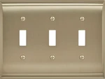 Amerock Bp36502 Gold Candler Triple Switch Outlet Wall Plate. Fixed Price $22.44.