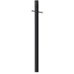 Solus 7 Ft. Black Outdoor Direct Burial Aluminum Lamp Post Light With Cross Arm. Fixed Price $90.16.