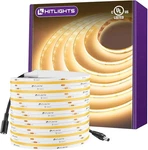 Hitlights Cob Led Strip Lights Warm White 3000k, 16.4ft Premium High Density 24v. Fixed Price $45.99.