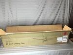 Boosant 7406 84 Ceiling Fan Without Light- Deep Walnut. Fixed Price $275.00.