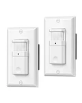 Dewenwils Motion Sensor Light Switch, Single Pole, Neutral Wire, 2-pack, White. Fixed Price $25.99.