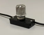 Zing Ear Ze-256 Inline Rotary Lo-hi-off Lamp Switch 120 Volt 500 Watt - Nickel. Fixed Price $8.95.