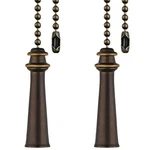 Akahttbn Ceiling Fan Pull Chain Decorative Extension 12 Inches 2 Pack, Bronze. Fixed Price $13.35.