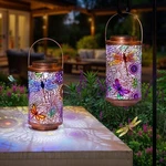 2pack Solar Outdoor Lanterns Waterproof Multicolor Dragonfly Garden Gifts For Mo. Fixed Price $57.89.