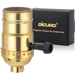 Dicuno Ul Listed 3-way Lamp Socket Replacement, E26 Standard Threaded Base Light. Fixed Price $14.97.