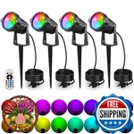 Ourleeme Lawn Flood Light Stake, 2-in-1 Waterproof Outdoor Remote Controlle Land. Fixed Price $69.85.