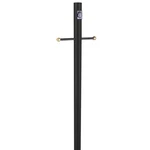 Design House Steel Black Lamp Post With Cross Arm And Outlet. Fixed Price $117.98.