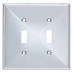 Franklin Brass - Beverly Double Toggle Switch Wall Plate Polished Chrome. Fixed Price $11.64.