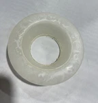 Effetre For Minka-lavery Frosted Cracked Ice Glass Trim 4" Cans. Lot Of 6.. Fixed Price $105.00.
