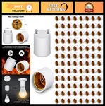 100 Pack Gu24 To E26 E27 Adapter, Heat Resistant Led Light Bulb Converter, Fire. Fixed Price $147.99.