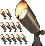 Gardencoin Solid Brass Outdoor Landscape Spotlights, 12v Led Low Voltage Landsca. Fixed Price $313.71.