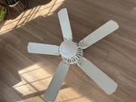 Vintage 1995 Hunter Ceiling Fan Model 23406 Type G White Heavy Duty - Complete. Fixed Price $250.00.