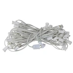 Northlight 50' Commercial C7 Christmas Light Socket Set - 12" Spacing White Wire. Fixed Price $35.27.