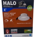 Halo 4" Led Dimmable Damp Rated Direct Mount Recessed Light 3000k Shower Flood. Fixed Price $16.53.