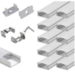 Starlandled 10-pack 6.6ft U-shape Led Aluminum Channel System Kit W/ Cover End. Fixed Price $114.73.