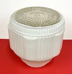 7" X 4" Fitter White Kitchen Schoolhouse Glass Globe Shade Lightcraft 10103 New. Fixed Price $49.99.