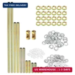 Patikil 1/8ip Thread 6 Size Lamp Pipe Kit With Lock Nuts Washers, 2 Set Fastener. Fixed Price $17.48.
