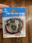 New Westinghouse 77285 3-way Fan Light Switch *free Shipping*. Fixed Price $15.00.