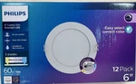 Philips 60w Slim 6-inch Canless Led Downlight 12-pack-selectable White-multi-cct. Fixed Price $79.98.