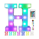 Pooqla Colorful Led Marquee Letter Lights With Remote Light Up Sign.... Fixed Price $25.59.
