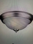 Sea Gull Lighting 13" 77050-962 2-light Brushed Nickel Finish Satin Etched Glass. Fixed Price $30.00.