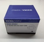 Nora Nspec 2 Round Non Adjustable Deep Cone Matte Powder White Niob-2rndc. Fixed Price $9.95.
