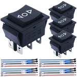 Mkbklljy 4pcs Momentary Motor Polarity Reverse Rocker Switch Dc 20a 12v. Fixed Price $16.80.
