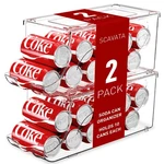 New Scavata 2 Pack Stackable Refrigerator Organizer, Soda Can Dispenser Pop Cans. Fixed Price $32.01.